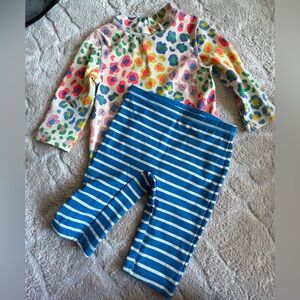 2T two piece rash guard girls swim suits